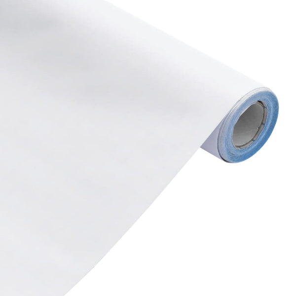 Möbelaufkleber Selbstklebend Mattweiß 90x500 cm PVC
