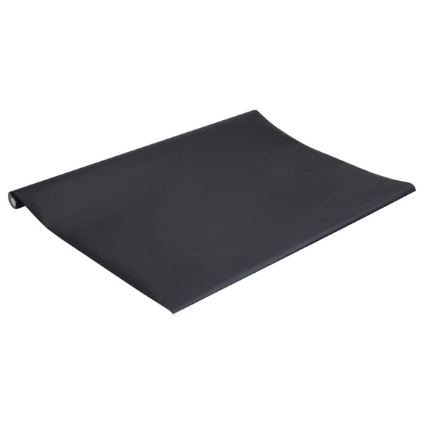 Möbelaufkleber Selbstklebend Mattschwarz 90x500 cm PVC