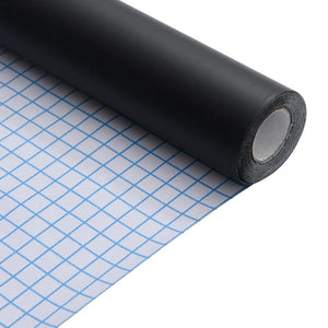 Möbelaufkleber Selbstklebend Mattschwarz 90x500 cm PVC