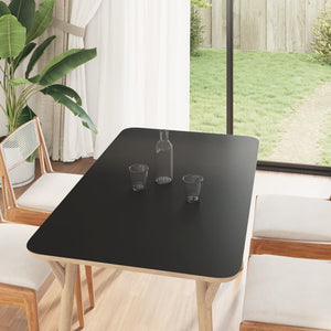 Möbelaufkleber Selbstklebend Mattschwarz 90x500 cm PVC