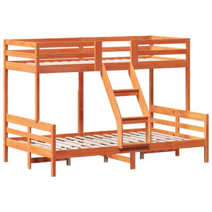 Etagenbett Kiefer 80x200 / 120x200 cm Wachsbraun