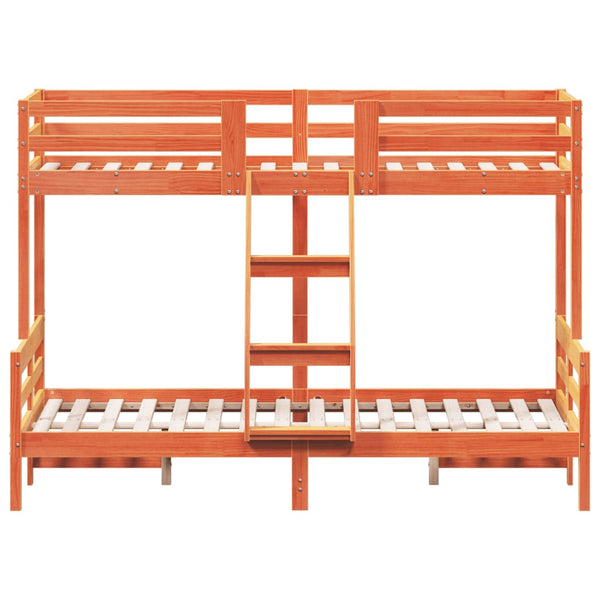 Etagenbett Kiefer 80x200 / 120x200 cm Wachsbraun
