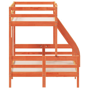 Etagenbett Kiefer 80x200 / 120x200 cm Wachsbraun