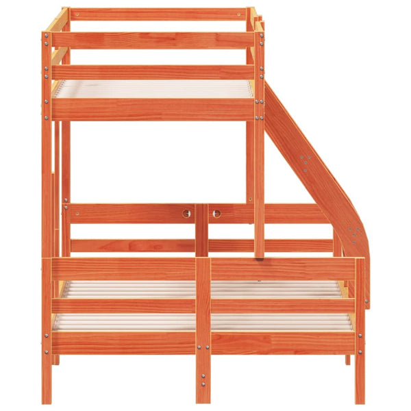 Etagenbett Kiefer 80x200 / 120x200 cm Wachsbraun