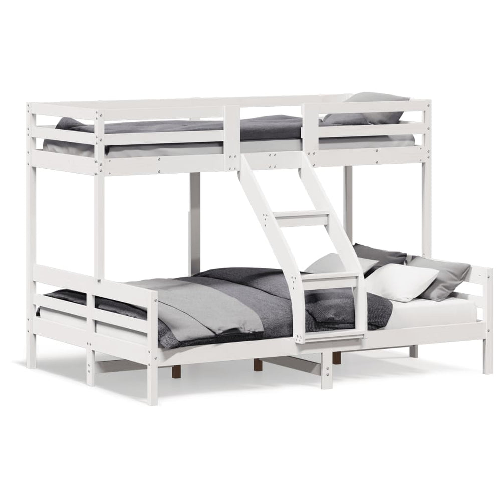 Etagenbett Kiefer 90x200 / 140x200 cm Weiß