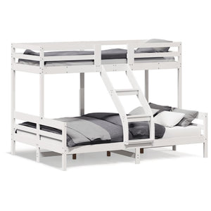 Etagenbett Kiefer 90x200 / 140x200 cm Weiß