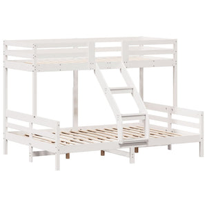 Etagenbett Kiefer 90x200 / 140x200 cm Weiß