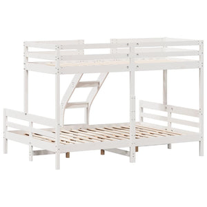 Etagenbett Kiefer 90x200 / 140x200 cm Weiß