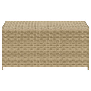 Gartentruhe Beige 190L Poly Rattan