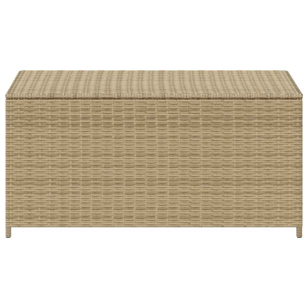 Gartentruhe Beige 190L Poly Rattan