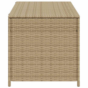 Gartentruhe Beige 190L Poly Rattan