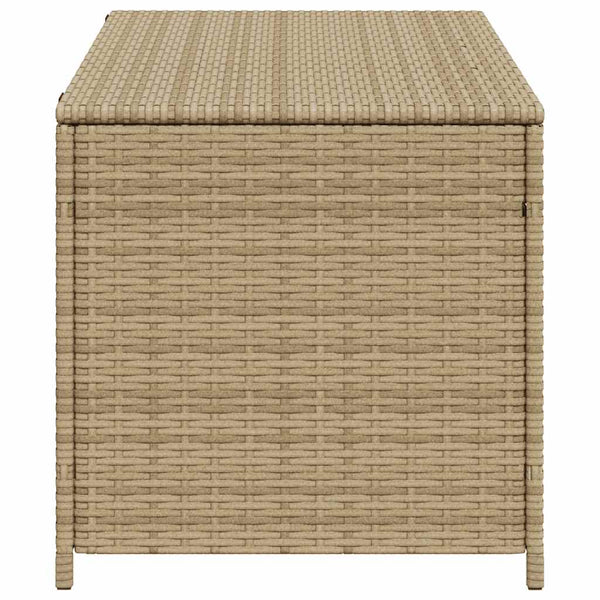 Gartentruhe Beige 190L Poly Rattan