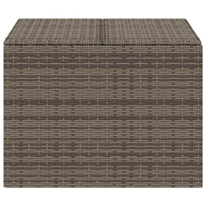 Gartentruhe Grau 291L Poly Rattan