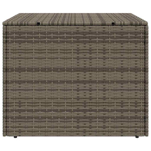 Gartentruhe Grau 291L Poly Rattan