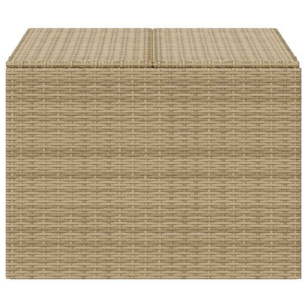Gartentruhe Beige 291L Poly Rattan