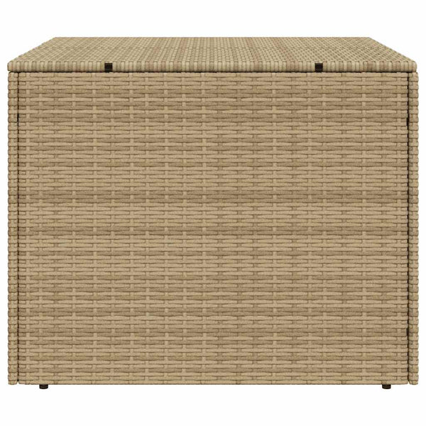 Gartentruhe Beige 291L Poly Rattan