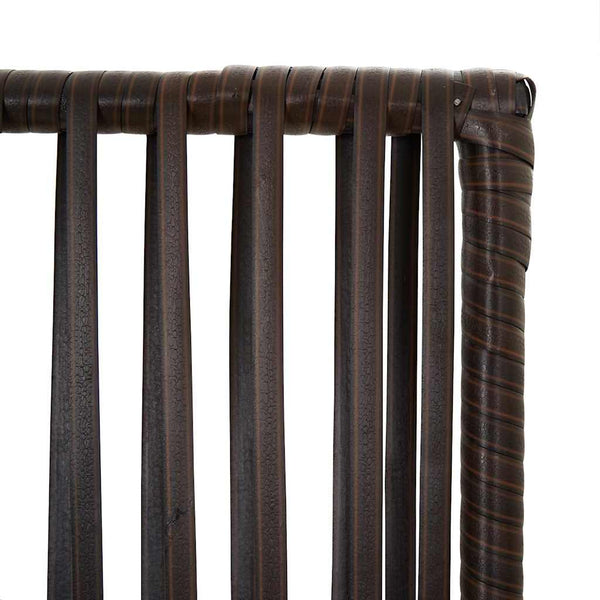 Braun Poly Rattan Paravent, 3-teilig