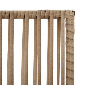 Beiger Paravent 4-teilig Poly Rattan