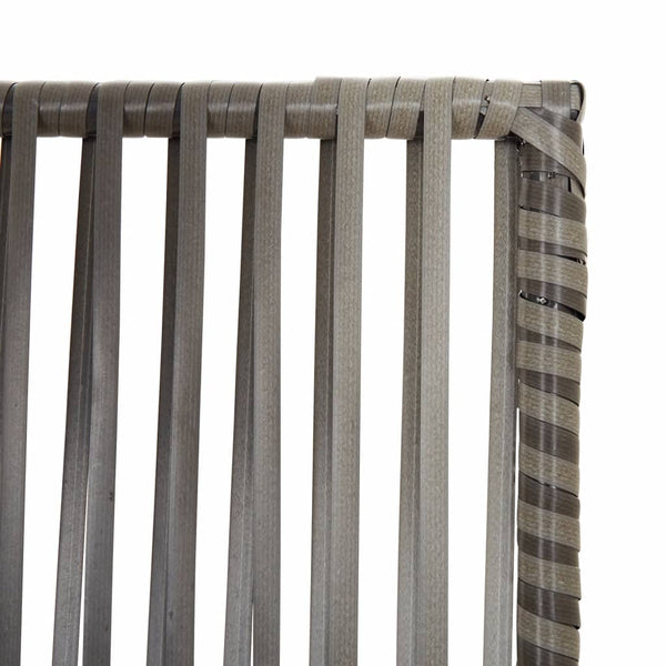 Grauer 5-teiliger Paravent aus Polyrattan