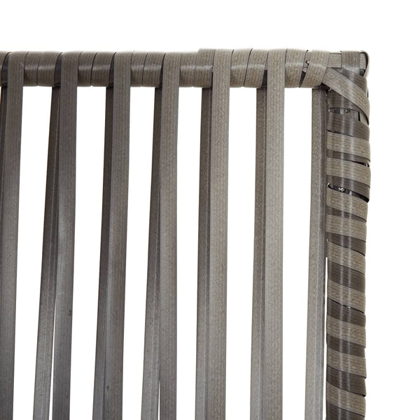 Grauer 6-teiliger Paravent aus Polyrattan