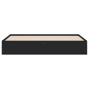 Bettgestell Schwarz 200x200 cm mit Schubladen