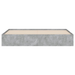 Bettgestell mit Schubladen 160x200 cm Betongrau