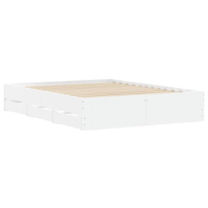 Bettgestell Weiß 150x200 mit Schubladen