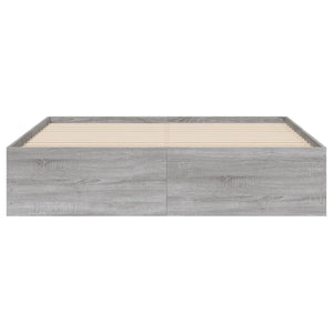 Bettgestell 150x200 cm mit Schubladen Grau