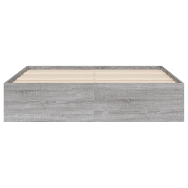 Bettgestell 150x200 cm mit Schubladen Grau
