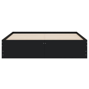 Bettgestell Schwarz 140x200 cm mit Schubladen