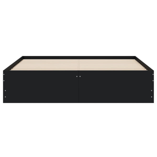Bettgestell Schwarz 140x200 cm mit Schubladen