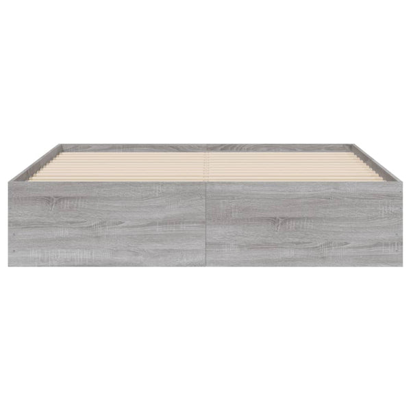 Bettgestell 140x200 mit Schubladen Grau