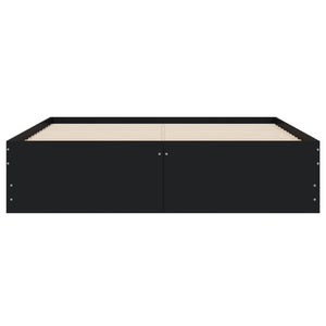 Bettgestell Schwarz 120x200 cm mit Schubladen
