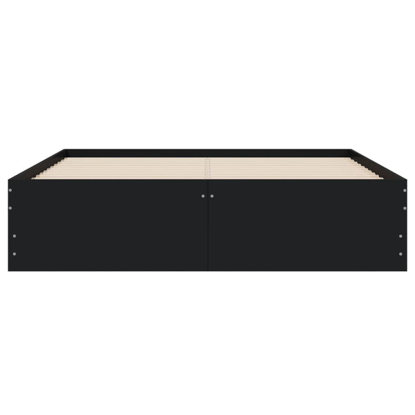 Bettgestell Schwarz 120x200 cm mit Schubladen