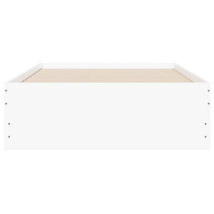 Bettgestell Weiß 100x200 cm mit Schubladen