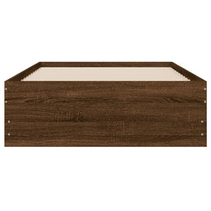 Bettgestell 100x200 cm mit Schubladen Eichen-Optik