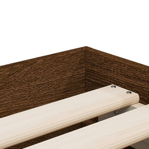 Bettgestell 100x200 cm mit Schubladen Eichen-Optik