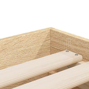 vidaXL Cadre de lit avec tiroirs Chêne Sonoma 90x200 cm Bois d'ingénierie
