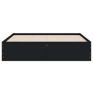 Bettgestell Schwarz 140x190 cm mit Schubladen