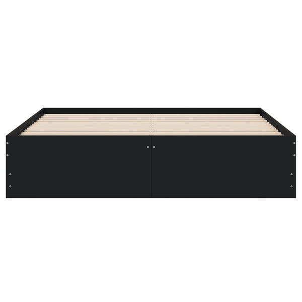 Bettgestell Schwarz 140x190 cm mit Schubladen