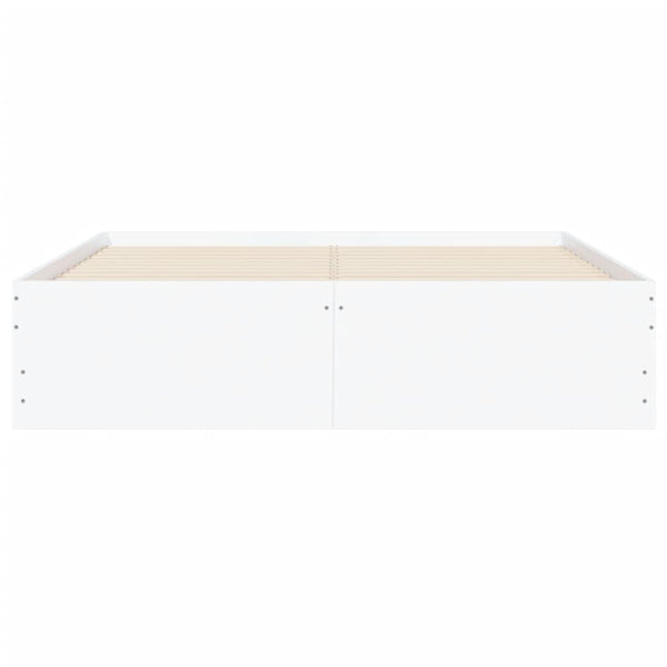 Bettgestell Weiß 135x190 cm mit Schubladen