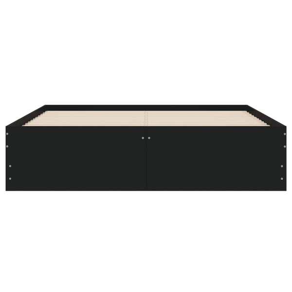 Bettgestell Schwarz 135x190 cm mit Schubladen