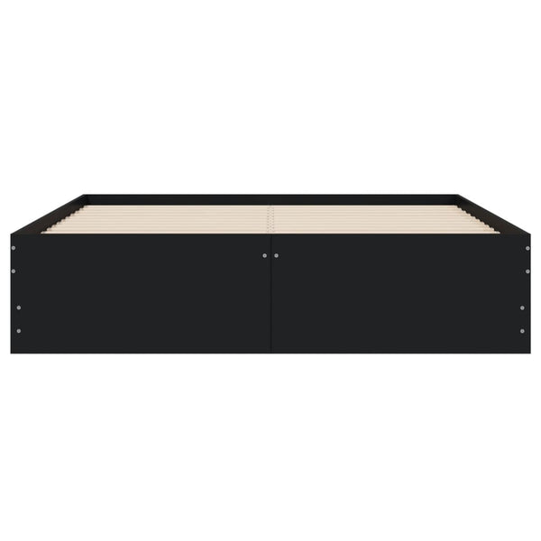 Bettgestell Schwarz 120x190 cm mit Schubladen