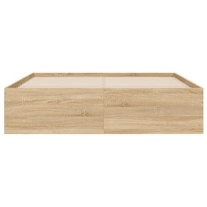 Bettgestell Sonoma-Eiche 120x190cm mit Schubladen