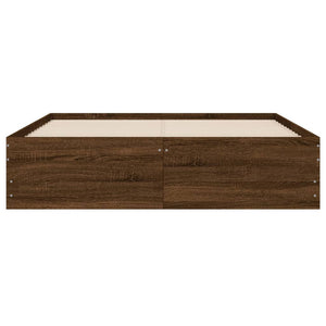 Bettgestell 120x190 cm mit Schubladen Eichen-Optik