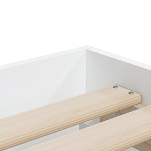 Bettgestell Weiß 90x190 cm mit Schubladen