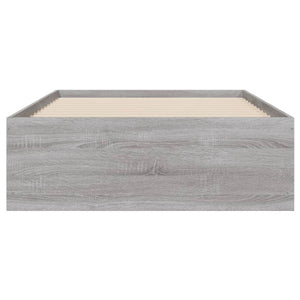 Bettgestell Grau Sonoma 90x190 cm mit Schubladen