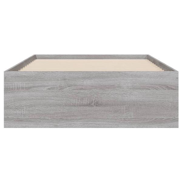 Bettgestell Grau Sonoma 90x190 cm mit Schubladen
