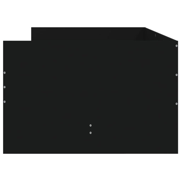 Bettgestell Schwarz 100x200 cm mit Schubladen