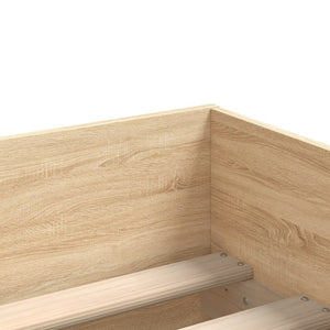vidaXL Bed Frame with Drawers Sonoma Oak 90x200 cm